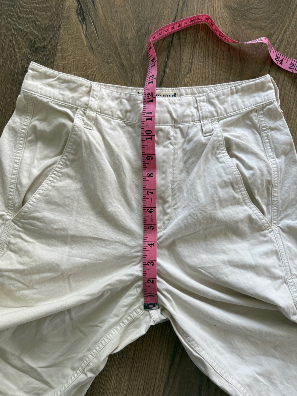 We The Free Rylee Chino Barrel Leg High-Rise Pants in Cream - Picture 8 of 10